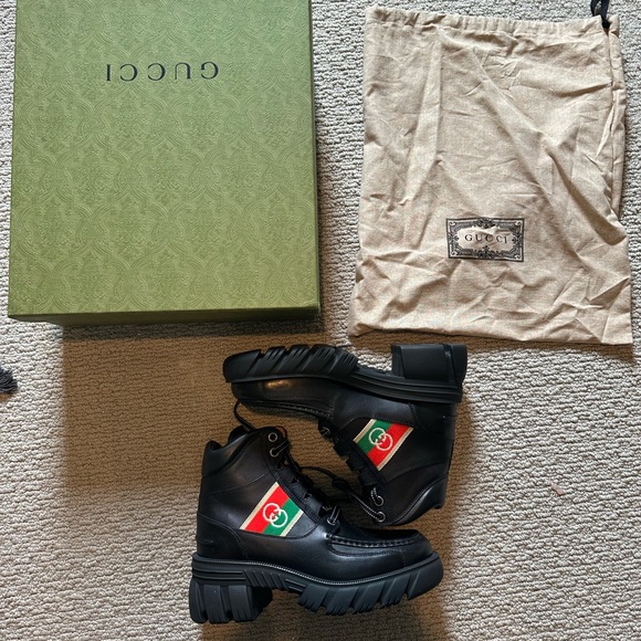 Gucci Ankle Boot Interlocking G - Black - Picture 1 of 8